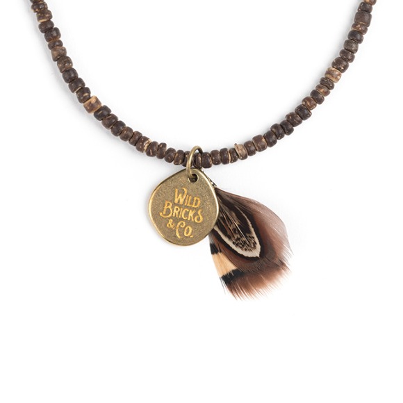 COCONUT WOOD NECKLACE (brown)
