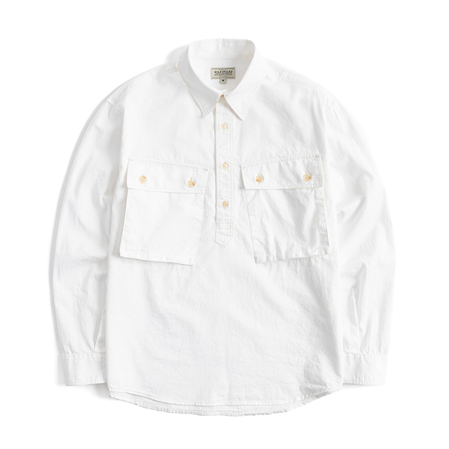 LW MILITARY PULLOVER SHIRT (white)