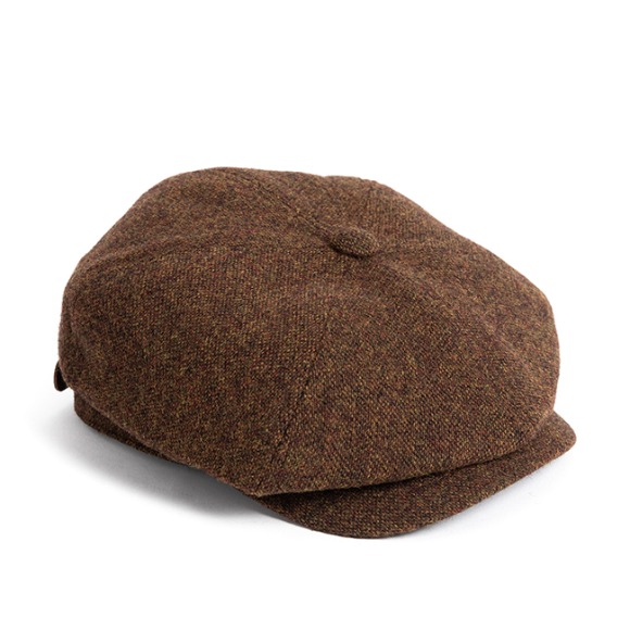 LB TWEED NEWSBOY CAP (brown)